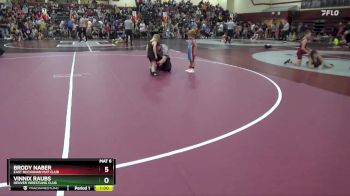 B-2 lbs Round 1 - Brody Naber, East Buchanan Mat Club vs Vinnix Raubs, Denver Wrestling Club