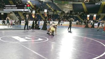 190 lbs Consi Of 4 - Joshua Hindin, Foxborough vs Anthony Gagne, Tri-County