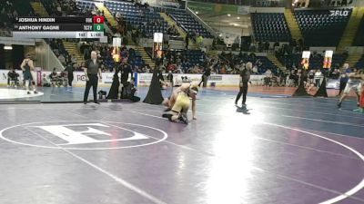 190 lbs Consi Of 4 - Joshua Hindin, Foxborough vs Anthony Gagne, Tri-County