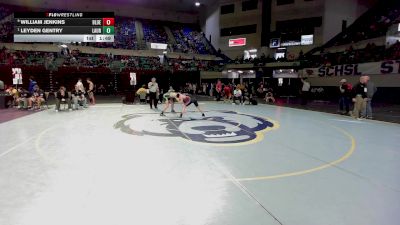 150 lbs Quarterfinal - William Jenkins, Blue Ridge vs Leyden Gentry, Laurens