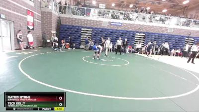 113 lbs Cons. Round 1 - Matrim Byrne, Bonneville Wrestling Club vs Teck Kelly, Timberline Youth Wrestling