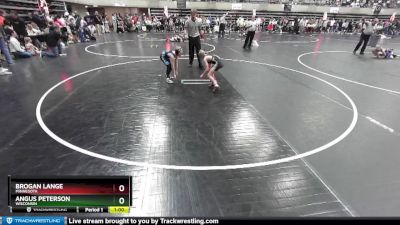 65 lbs Champ. Round 1 - Angus Peterson, Wisconsin vs Brogan Lange, Minnesota