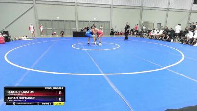 157 lbs Semis & 3rd Wb (16 Team) - Sergio Houston, Louisiana Blue vs Aydan Ducharme, California Red