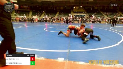 120 lbs Consolation - Alec Sonnier, BRTC vs ZA MCINTOSH, Glenpool Youth Wrestling