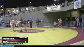 122 lbs Quarterfinal - Lily Key, Rainier High School Wrestling vs Gretchen Fewell, Cowboy Mat Club