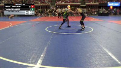 151 lbs Champ. Round 2 - Wyatt McNaught, Team Champs vs Sawyer Pallett, Laurel Matburners