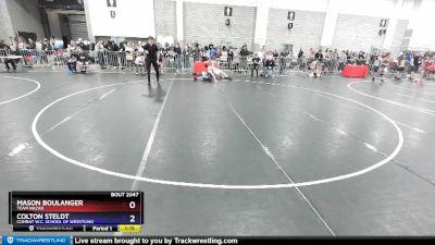 138 lbs Cons. Round 2 - Mason Boulanger, Team Nazar vs Colton Steldt, Combat W.C. School Of Wrestling