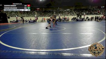 110 lbs Consi Of 8 #1 - Boston Emmert, Standfast vs Hunter Brannon, Noble Takedown Club