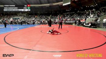 43 lbs Consi Of 8 #2 - Tyson Townes, Texas Elite vs Ezra Saenzpardo, El Paso Texas Wrestling Club