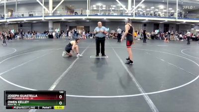 130 lbs Round 3 (8 Team) - Joseph Guastella, Mat Assassins Black vs Owen Kelley, NOVA WC