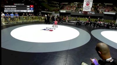 70 lbs 1st Place Match - Easton Emigh, Top Fueler Wrestling Club vs Blaine Mahan, Legacy Elite Wrestling Club