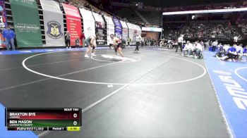 215 Class 1 lbs Cons. Round 1 - Ben Mason, Lafayette County vs Braxton Bye, Lawson