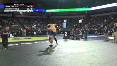 215 lbs Round Of 32 - Adan Castillo, Clovis (CS) vs Tannor Costello, Millikan (SS)