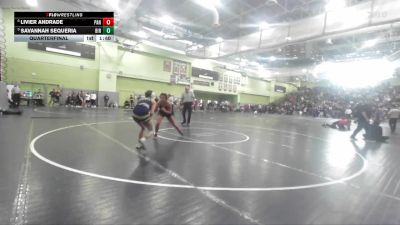 115 lbs Quarterfinal - Savannah Sequeria, BIRMINGHAM vs Livier Andrade, PANORAMA