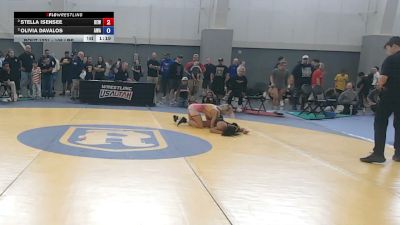 105 lbs Cons. Sub-semis - Stella Isensee, Betterman Elite Wrestling vs Olivia Davalos, Arete Wrestling Academy