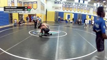 165 lbs 3rd Place Match - Brock Weaver, Camden County Outsiders vs Konstantin Khaspekian, Caveman