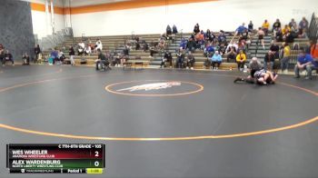 105 lbs 5th Place Match - Wes Wheeler, Anamosa Wrestling Club vs Alex Wardenburg, North Liberty Wrestling Club