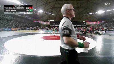 Girls 4A 145 lbs Champ. Round 2 - Kiana Kawai, Richland (Girls) vs Veronica Sanchez-Rivera, Sunnyside (Girls)