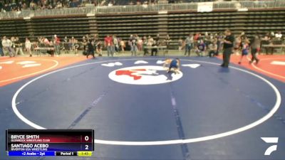 77 lbs Champ. Round 2 - Bryce Smith, Glenrock Wrestling Club vs Santiago Acebo, Riverton USA Wrestling