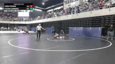 93 lbs Quarterfinal - Aiden Vroman, Bainbridge vs Colton Lafrance, Upper Township