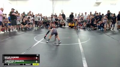 48 lbs Round 1 (4 Team) - Myles Dubord, Validus WC vs Christian Daquisto, Mat Warriors