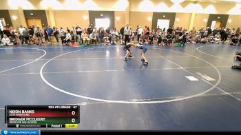 67 lbs Cons. Round 2 - Nixon Banks, Elite Wrestling vs Bridger McCleery, Ridgeline High School