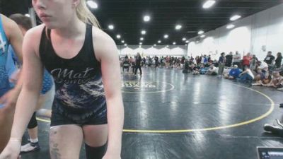 135 lbs Quarterfinal - Madison Watts, Mat Demon Girls Blue - GK12E vs Brinley Dinzeo, Wyoming Seminary - GK12E