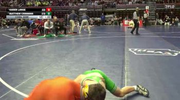 1A-144 lbs Cons. Semi - Matthew Crimmins, St. Edmond vs Kaden Lange, Jesup