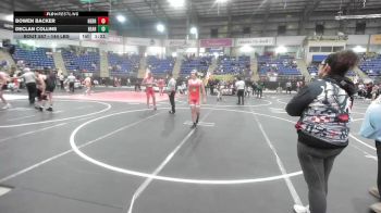 144 lbs Semifinal - Bowen Backer, Nebraska Titans vs Declan Collins, Bear Cave WC