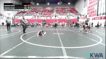 52 lbs Rr Rnd 3 - Obadiah Boyd, Harrah Little League Wrestling vs Hendrix Kane, Rough Riders