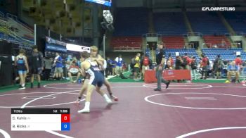 113 lbs Cons 32 #2 - Cael Kahle, Wisconsin vs Bridger Ricks, Utah