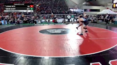 6A 132 lbs Cons. Round 1 - Logan Nitti, Coeur D Alene vs Behr Scott, Mountain View