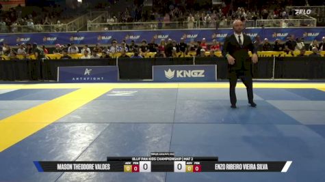 Mason Theodore Valdes vs Enzo Ribeiro Vieira Silva 2026 Pan Kids Jiu-Jitsu IBJJF Championship
