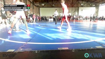 132 lbs Round Of 16 - Kyran Anderson, Fort Gibson Youth Wrestling vs Maverick Montgomery, Skiatook Youth Wrestling