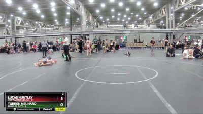 88 lbs Round 2 (4 Team) - Lucas Huntley, Mat Warriors Black vs Torren Neuhard, Brawler Elite