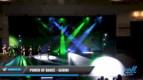 Power of Dance - Gemini [2021 Youth - Pom - Small Day 2] 2021 CSG Dance Nationals