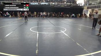 184 lbs Quarterfinal - Asher Edwardson, Shasta College vs Lewis Saldivar, Fresno City College