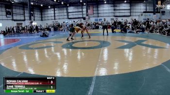 190 lbs Round 3 (3 Team) - Zane Terrell, GREAT BRIDGE WRESTLING CLUB vs Roman Calvani, SHENANDOAH VALLEY WRESTLING CLUB