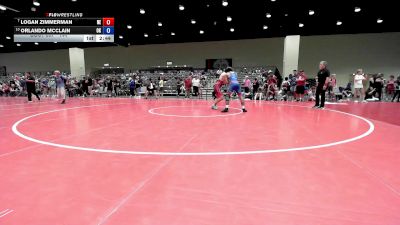 144 lbs Champ. Round 2 - Logan Zimmerman, NE vs Orlando McClain, OK