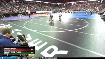 D3-152 lbs Quarterfinal - Robert `Tate` Flege, Aquinas vs Carson Taddy, Reedsville