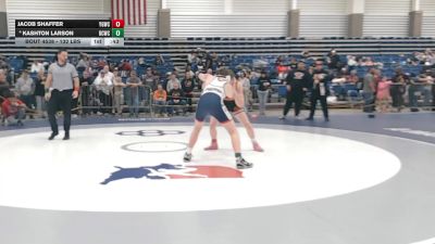132 lbs Cons. Quarters - Jacob Shaffer, Young Guns Wrestling Club vs Kashton Larson, Richland Center Wrestling Club