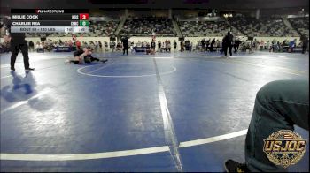 120 lbs Consolation - Millie Cook, Hoisington Jr Cardinals vs Charlee Rea, Sedalia Youth Wrestling Club