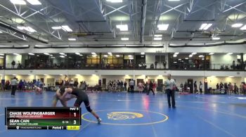 125 lbs 5th Place Match - Chase Wolfingbarger, Ohio Wesleyan University vs Sean Cain, Saint Vincent College