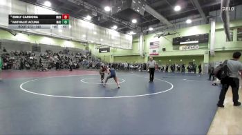 140 lbs 5th Place Match - Nathalie Acuna, MACES vs Emily Cardona, MONROE