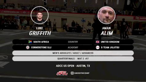 Luke Griffith vs Aman Alim 2024 ADCC Austin Open