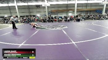 80 lbs Quarterfinal - Khasen Srimoukda, South Middle School vs Jasper Knapp, Gooding Middle School