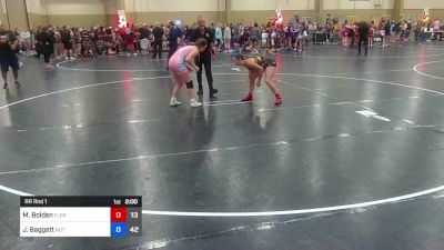 145 lbs Rr Rnd 1 - Mya Bolden, Florida Elite Wrestling vs Julia Baggett, Not Plain Jane's - Pink