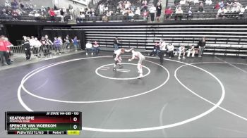153 lbs Champ. Round 1 - Keaton Opie, Mountain Ridge vs Spencer Van Woerkom, Lone Peak High School