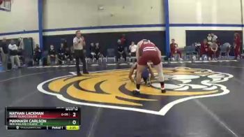 157 lbs Semis & Wb (16 Team) - Nathan Lackman, Rhode Island College vs Mannash Carlson, New England College