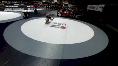 135 lbs Champ. Rd Of 32 - Juliet Salazar, Northview High School Wrestling vs Madeline Vandermolen, Golden Tribe Wrestling